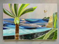 I Love Pololu Valley 24x36 Fused Glass Wall Art by <b>*FEBRUARY SALE: 14% OFF*</b> <br>Shelly <a></a>Batha <! local> <! aesthetic>