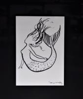 <b>*NEW*</b> Mermaid 7x10 Framed Drawing by Robert Wyland