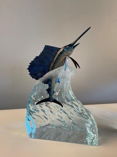 Sailfish Sea LE Lucite Sculpture by Robert Wyland