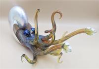 <b>*NEW*</b> Large Glass Nautilus by Christopher Upp <! local>