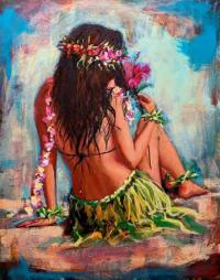 Scent of Aloha Enhanced Giclee by Shawn Mackey