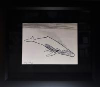 <b>*NEW*</b> Humpback 9x12 Framed Drawing by Robert Wyland
