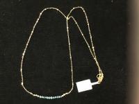 Blue Diamond 1.5ct GF Necklace 19-Inch Satellite Chain by Pat Pearlman