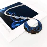 Black Sands Wave SS Necklace by Foterra Jewelry <! aesthetic>