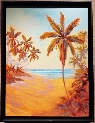 Tropical Vision 18x24 Framed Original Oil by Dan Young <! local>