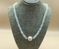 Faceted Rondell Ethiopian Opal 5.5-6mm w/14mm Pink Edison Pearl GF Necklace 17.5-Inch by Pat Pearlman <! local>
