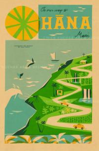 Road to Hana (Maui) Framed Giclee by Nick Kuchar <! local> <! aesthetic>