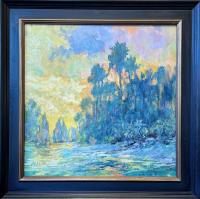 Ancient Sails Framed 24x24 Original Oil on Canvas by Rod Cameron <! local>