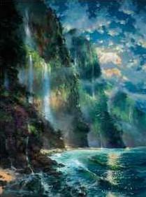 Mystical Napali Moon 40x30 SN Giclee by James Coleman
