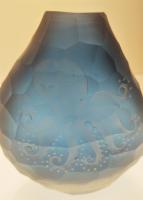 Sm Blue Octopus Pebble Vase by Heather Mettler