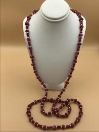 <b>*NEW*</b> Faceted Rondelle Ruby 14k Gold Necklace 52-Inch by Pat Pearlman <! local>