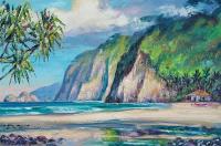 Pololu Valley Shack 24x36 Original Oil by Roman Czerwinski <! local>