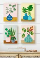 <b>*NEW*</b> Plant Still Life Series 24x32 Giclee Set of Four by Heather Brown <! local>