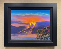 Pele's View 14x18 Original Acrylic Framed by Walfrido Garcia <! local>