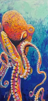 Octo Serenity 18x36 Show Original by Shawn Mackey