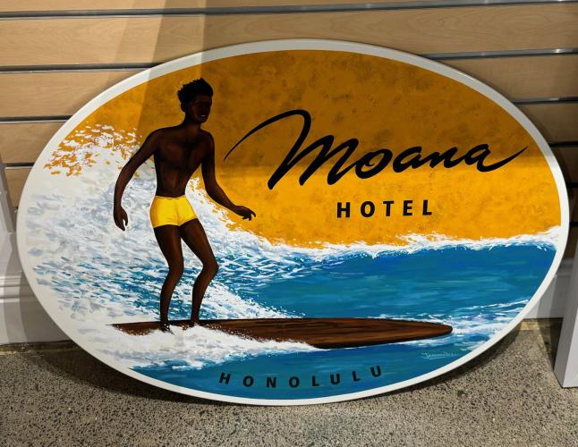 <b>*NEW*</b> Moana Hotel Neill Collaboration Original Sign by Artist Collaborations