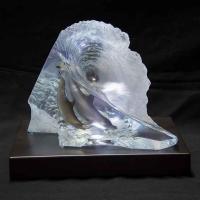 Below the Surf LE Lucite Sculpture [Original Price: $5,990] by Robert Wyland