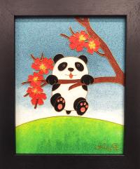 Hang in There 8x10 Framed Cloissone by Wang Ge <! aesthetic> <! local>