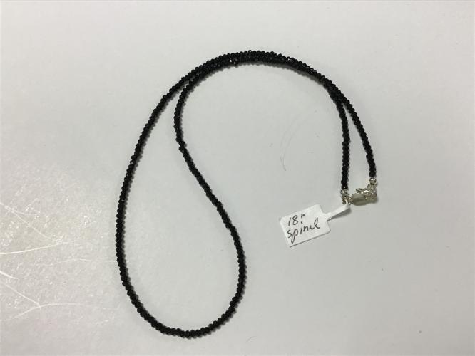 <b>*NEW*</b> Dark Spinel SS 18-Inch Necklace by Pat Pearlman <! local>