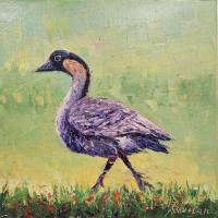 Nene Stroll 10x10 Original Oil by Roman Czerwinski <! local>