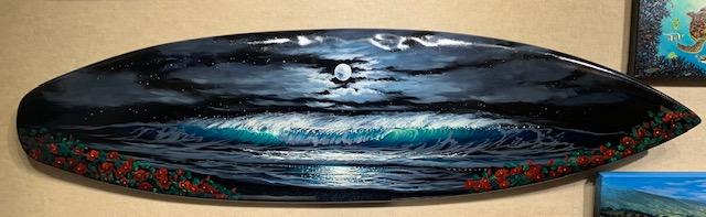 Moonlit Surfboard by Walfrido Garcia