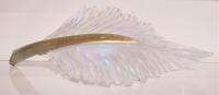 Electric White & Gold Feather by Nic McGuire