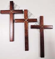 Solid Koa Wood 9-Inch Cross by Alan Sharp