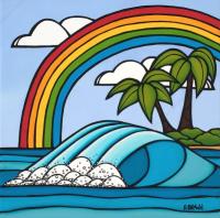 <b>*NEW*</b> Rainbow Day 12x12 Giclee by Heather Brown <! local>