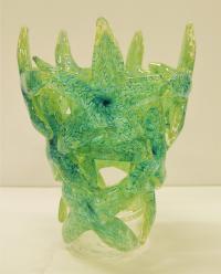 <b>*NEW*</b> Aqua & Mint Starfish Cluster Vase by John Gibbons