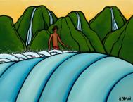 Pinetrees Surf LE Giclee by Heather Brown <! local>