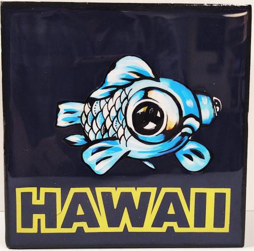 Mini Hawaii Fish Box 5.5 x 5.5 by J Ha