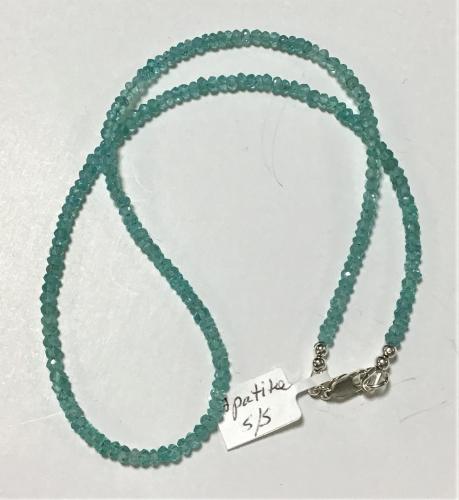 <b>*NEW*</b> Faceted Light Apatite SS 17-Inch Necklace by Pat Pearlman <! local>
