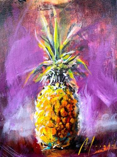 Original Violet Pineapple by Shawn Mackey