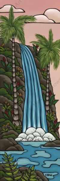 Sunrise Waterfall View LE Giclee by Heather Brown <! local>