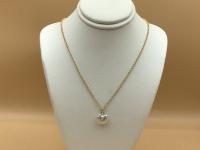 Heart Pearl 14k GF Necklace 16-Inch by Pat Pearlman <! local>