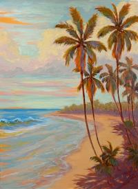 Island Shoreline 18x24 Original Oil by Dan Young <! local>