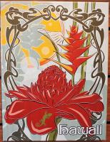 Tropical Hawaii 12x16 GW Canvas Giclee by Aloha Art <! aesthetic>