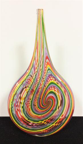 Rainbow Teardrop Vase by John Gibbons