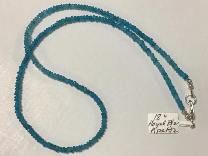 <b>*NEW*</b> Royal Blue Apatite SS 18-Inch Necklace by Pat Pearlman <! local>