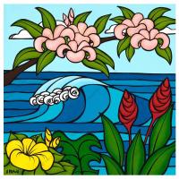 Pink Plumerias LE Giclee by Heather Brown <! local>