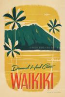 Diamond Head Crater (Oahu) Framed Giclee by Nick Kuchar <! local> <! aesthetic>