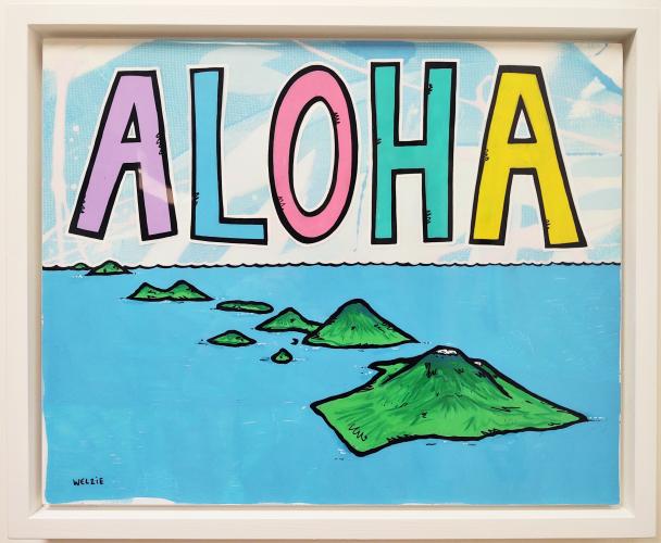 Aloha Islands 16x20 Framed Resin by Welzie <! local> <! aesthetic>