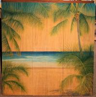 Private Beach #3 48x48 Triptych by David Gallegos <! local>