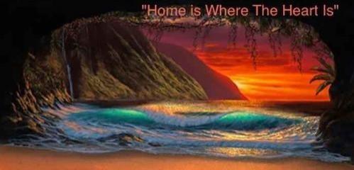 Home Is Where the Heart Is 18x36 SN GW Giclee by Walfrido Garcia <! local>